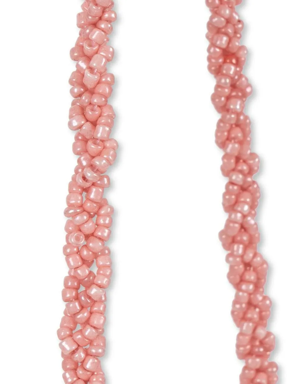 Konges Sløjd Pink Beaded Heart Bag Clearance