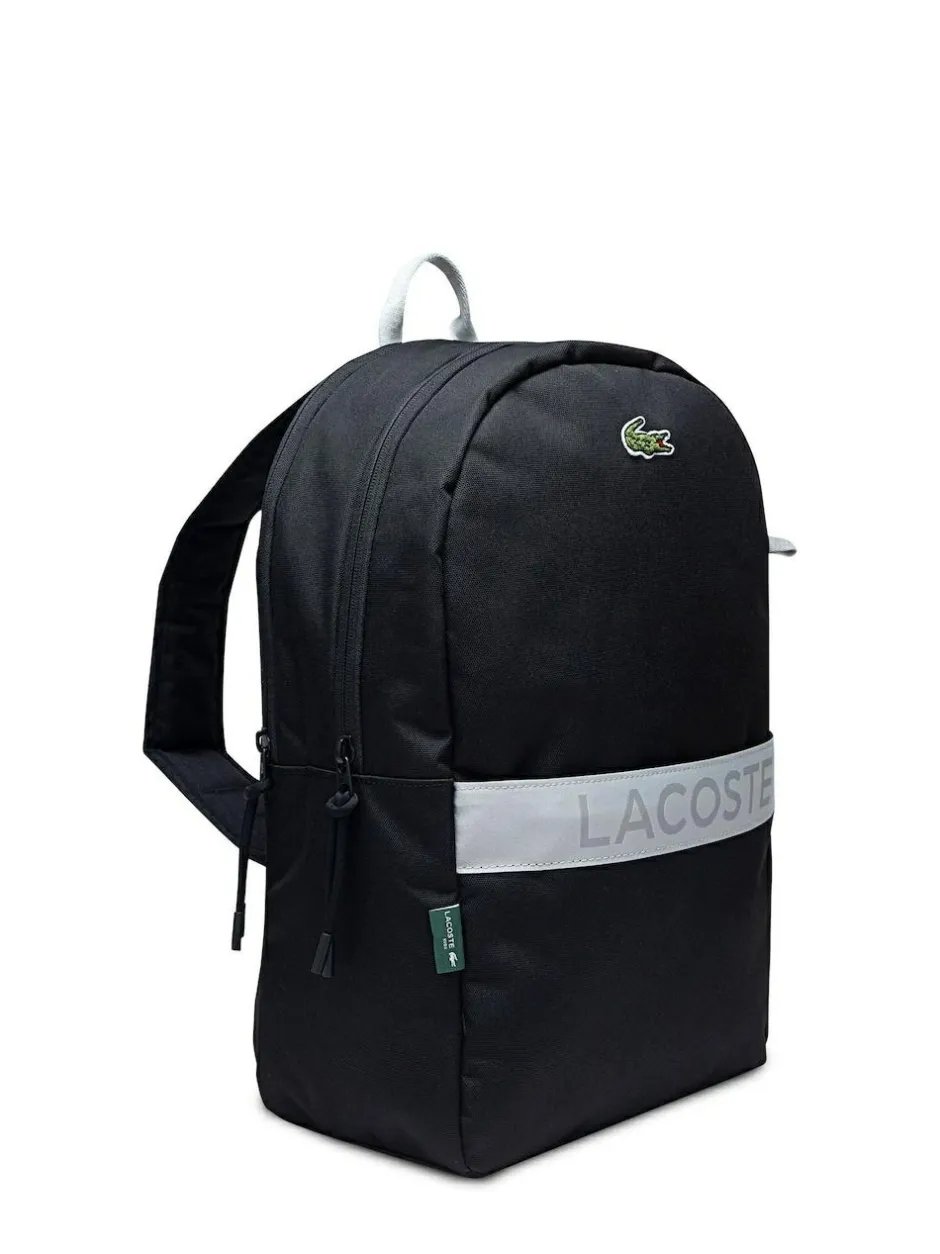 Lacoste Black Backpack with Pencil Case Online
