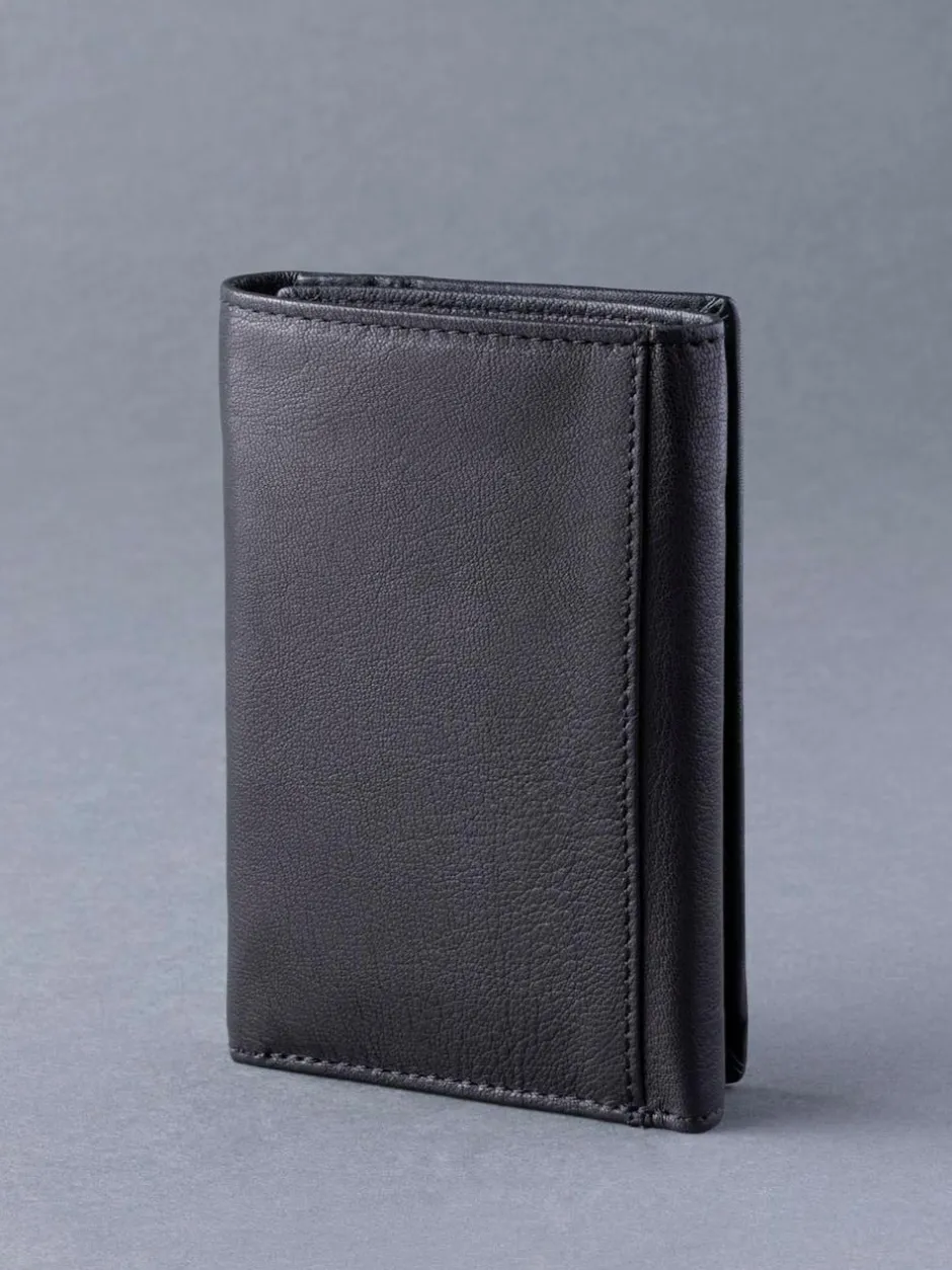 Lakeland Leather Bowston Tri-Fold Wallet Black Hot