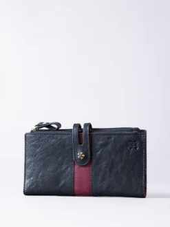 Lakeland Leather Hartsop Leather Double Zip Purse Black