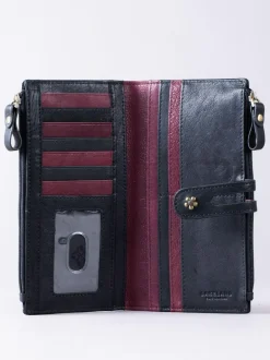 Lakeland Leather Hartsop Leather Double Zip Purse Black