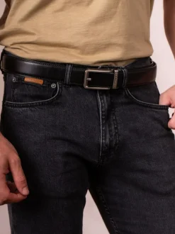 Lakeland Leather Rigg Ratchet Belt Black New