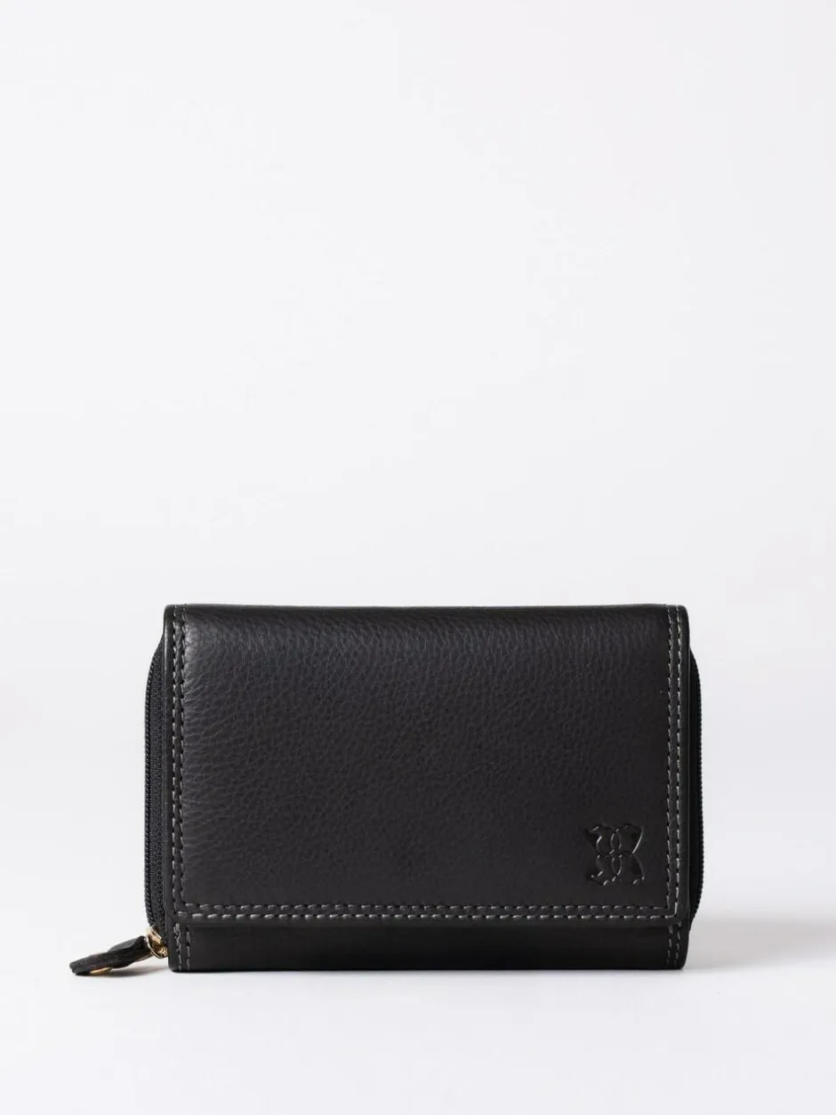 Lakeland Leather Black Small Purse Hot