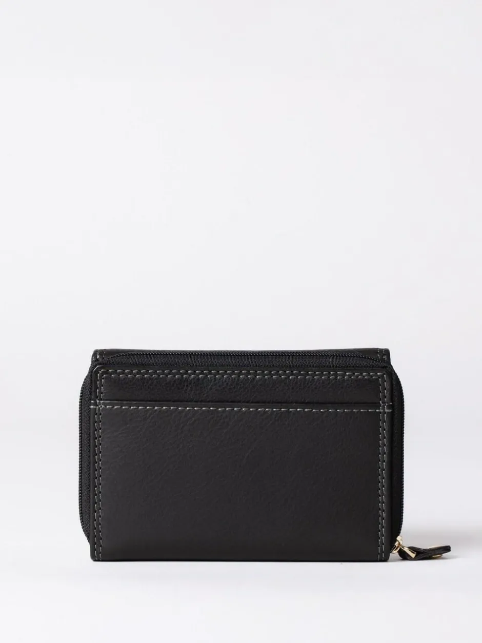 Lakeland Leather Black Small Purse Hot