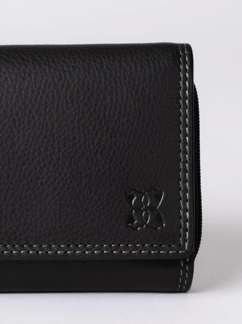 Lakeland Leather Black Small Purse Hot