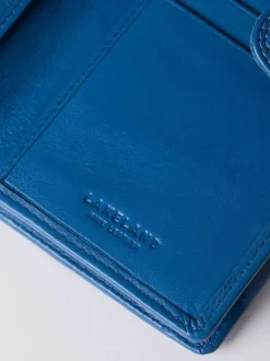 Lakeland Leather Blue Medium Tab Purse Clearance