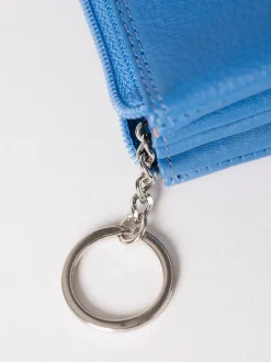 Lakeland Leather Blue Multi Pocket Coin Purse Clearance