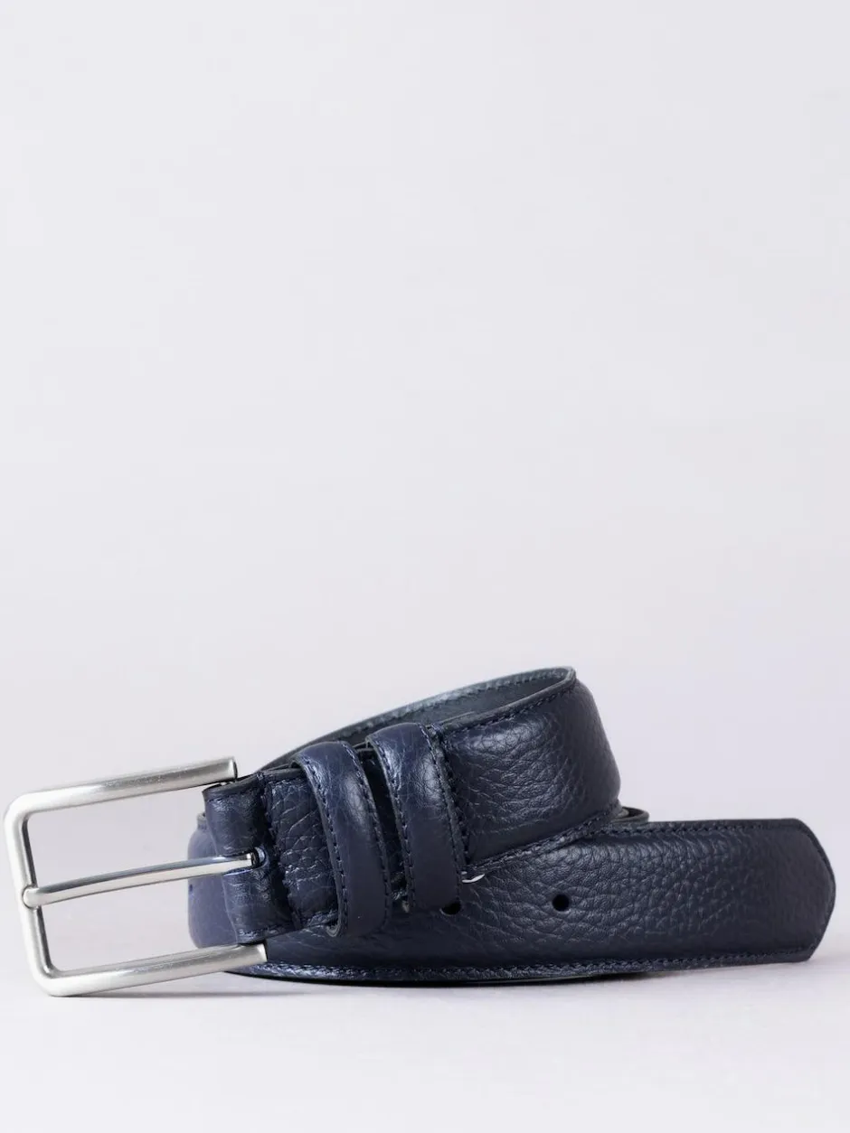 Lakeland Leather Storrs Belt Blue Outlet