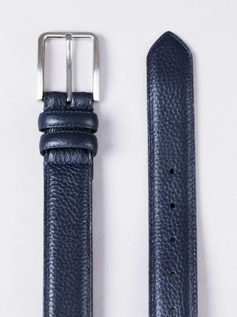 Lakeland Leather Storrs Belt Blue Outlet