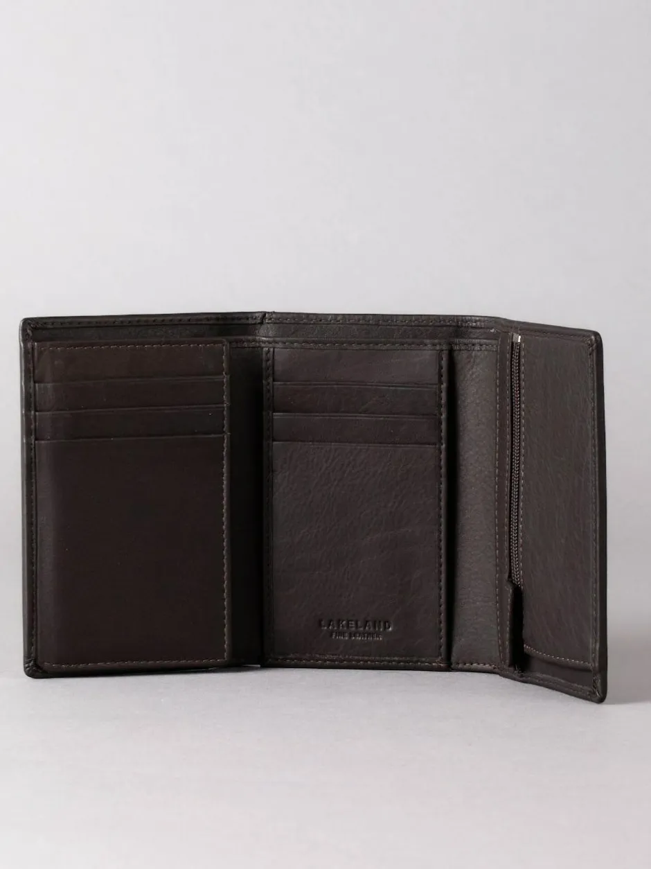 Lakeland Leather Bowston Tri-Fold Wallet Brown Online