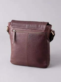 Lakeland Leather Medium Keswick Messenger Bag Brown Clearance