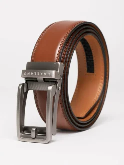 Lakeland Leather Rigg Ratchet Belt Brown New
