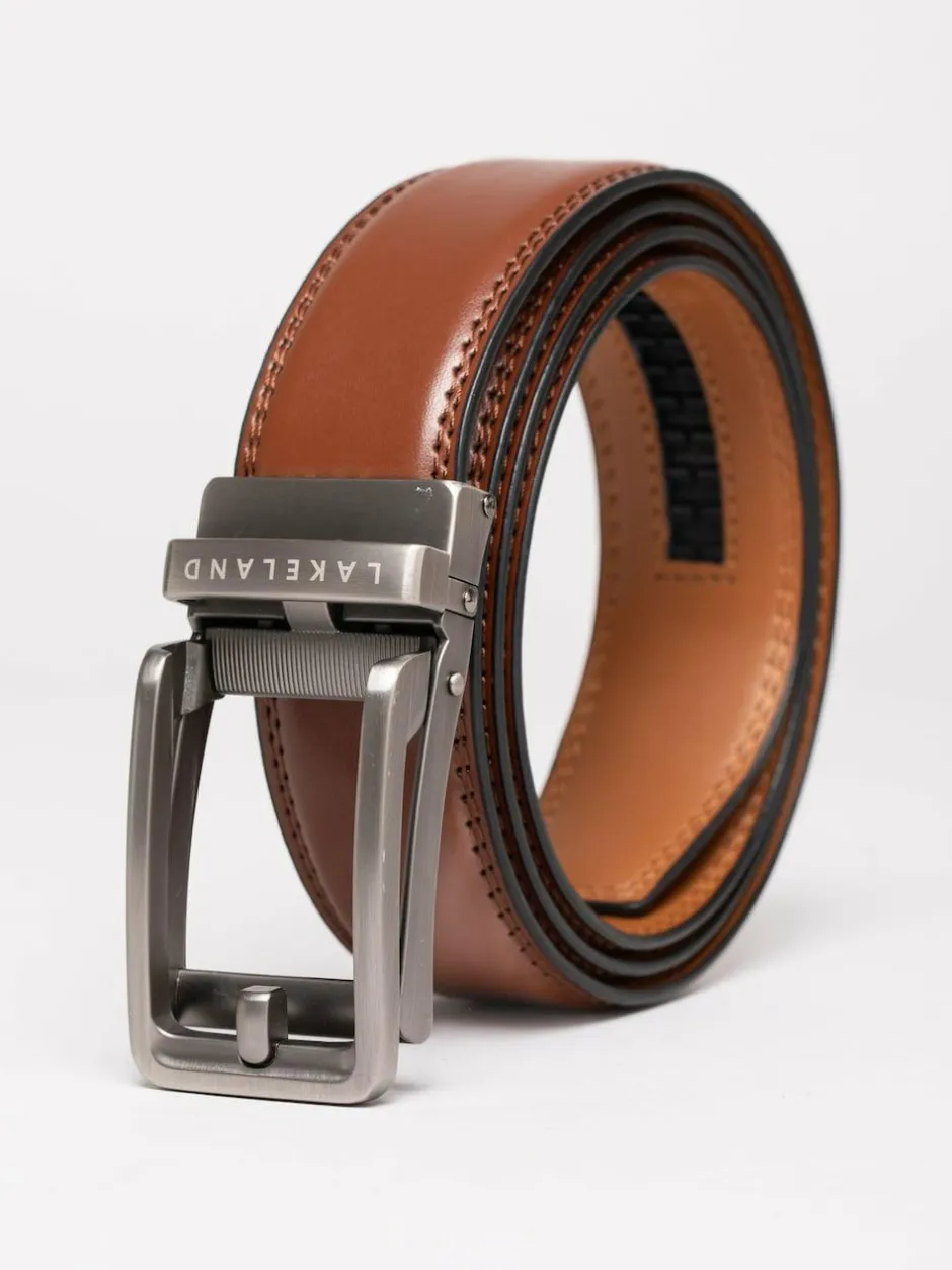 Lakeland Leather Rigg Ratchet Belt Brown New