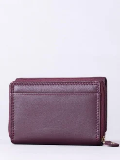 Lakeland Leather Burgundy Small Purse New