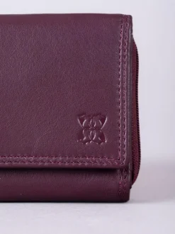 Lakeland Leather Burgundy Small Purse New