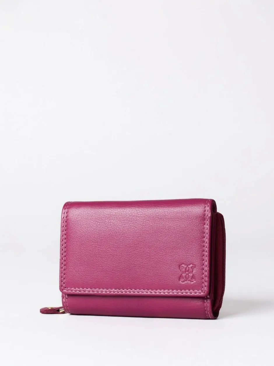 Lakeland Leather Cranberry Small Purse