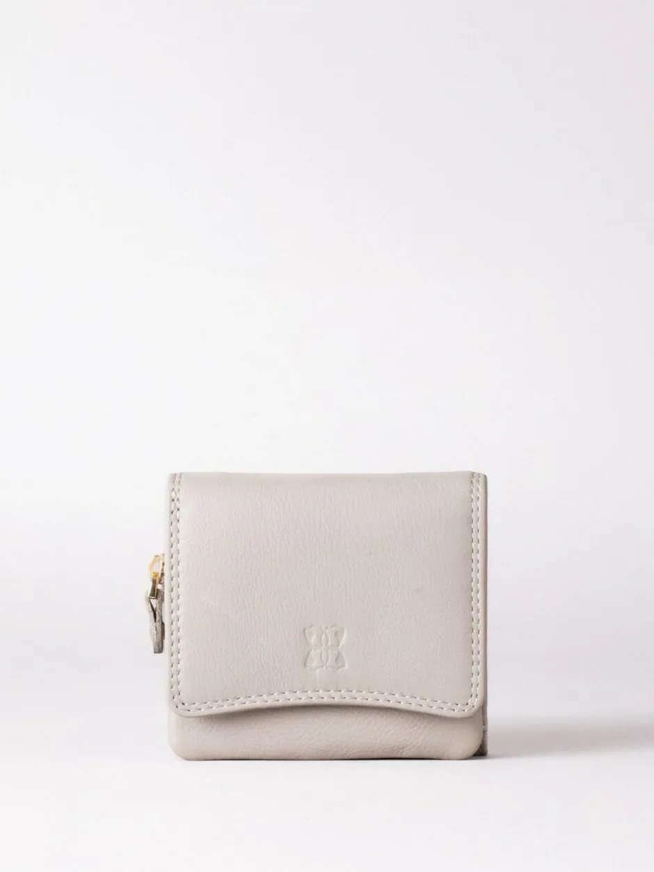 Lakeland Leather Grey Small Leather Flapover Purse Best