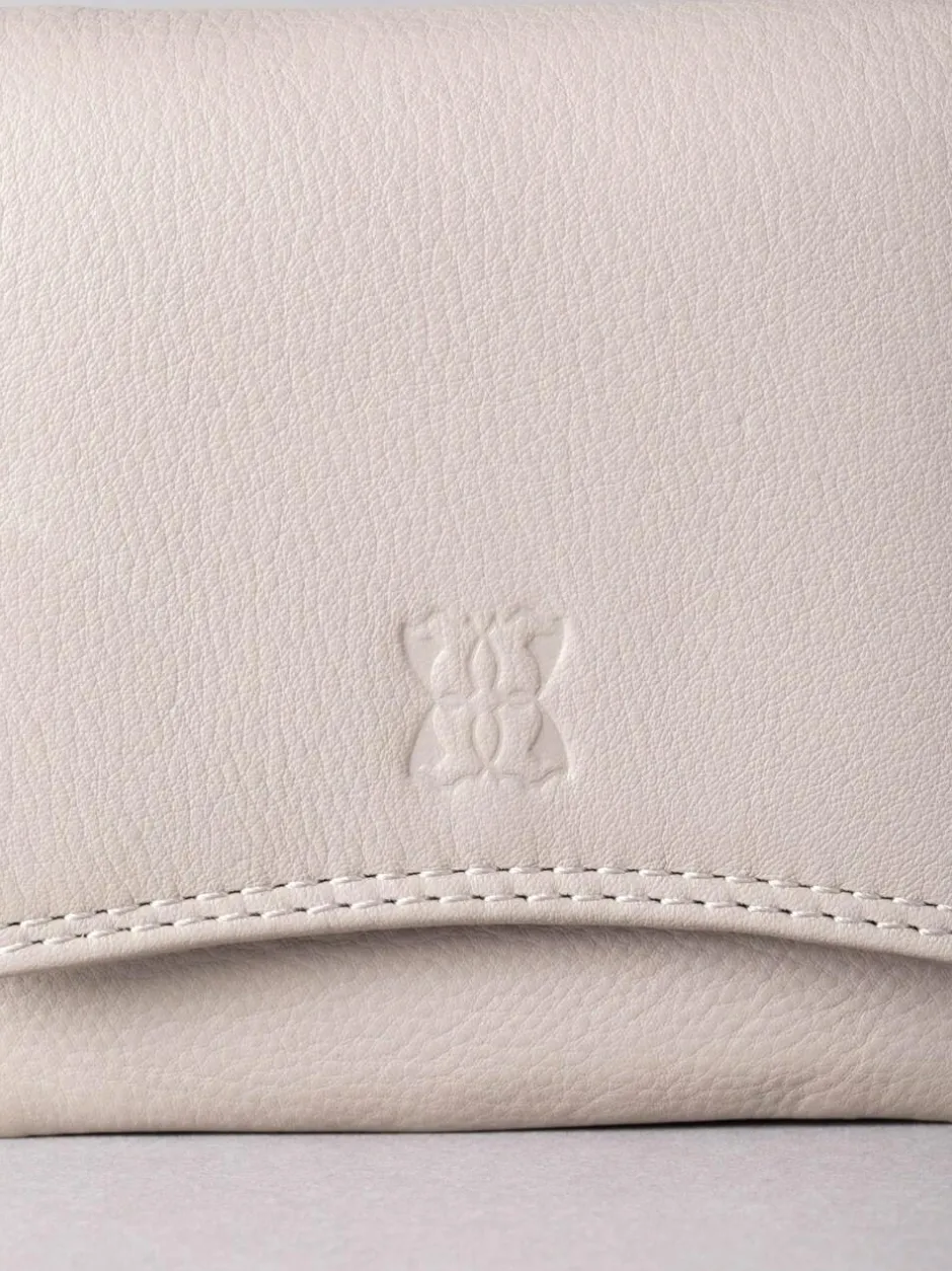 Lakeland Leather Grey Small Leather Flapover Purse Best