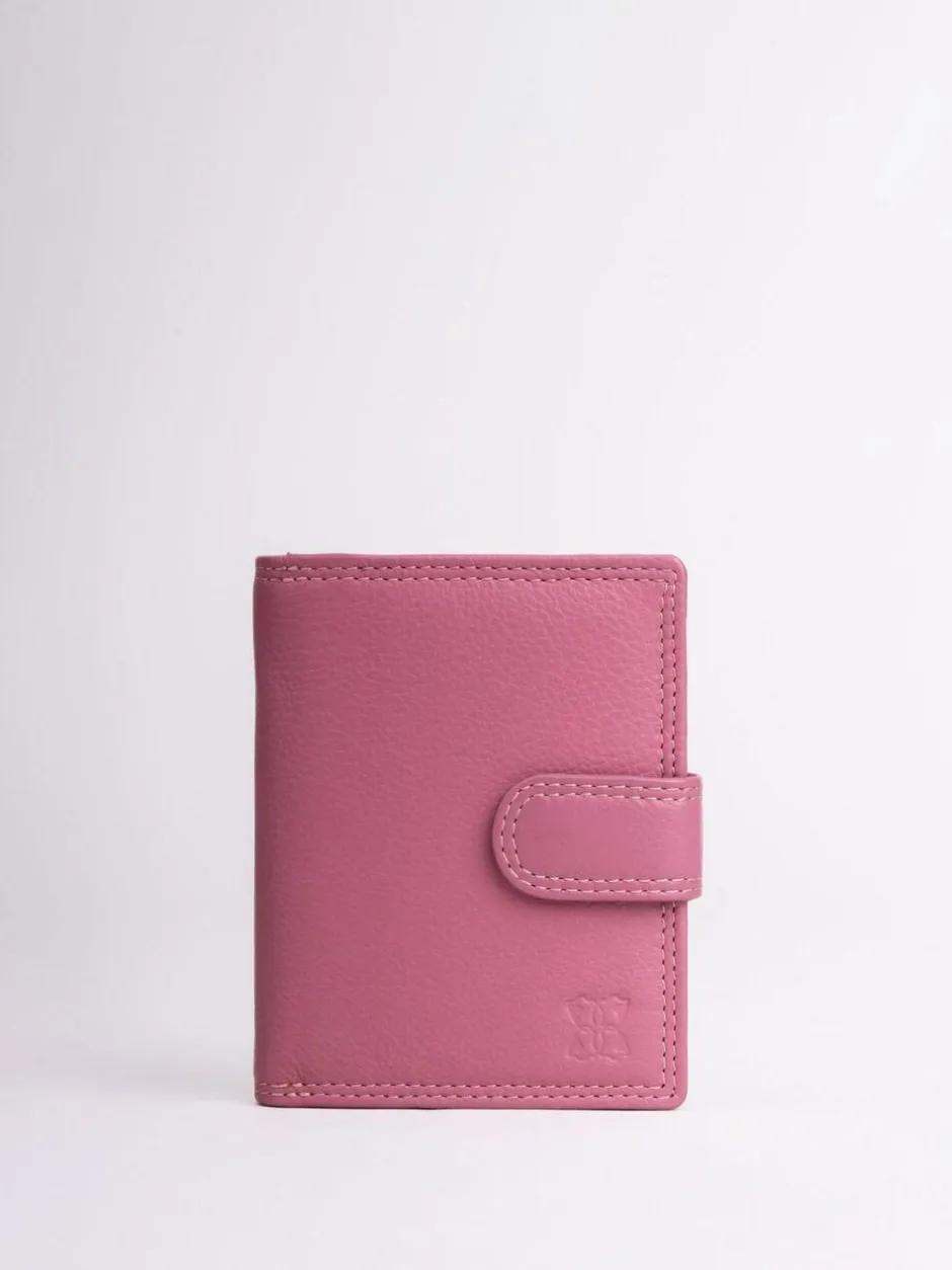 Lakeland Leather Mauve Pink Small Tab Purse Clearance