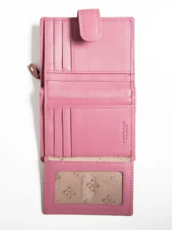Lakeland Leather Mauve Pink Small Tab Purse Clearance