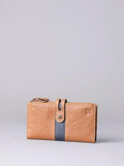 Lakeland Leather Hartsop Leather Double Zip Purse Natural Clearance