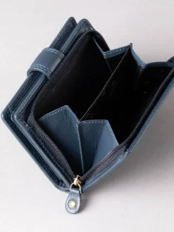 Lakeland Leather Navy Blue Small Tab Purse Online