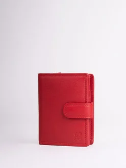 Lakeland Leather Red Small Tab Purse Hot
