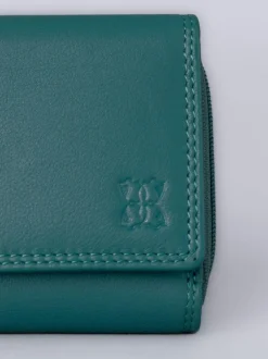 Lakeland Leather Teal Green Small Purse Online