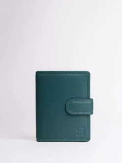Lakeland Leather Teal Green Small Tab Purse New