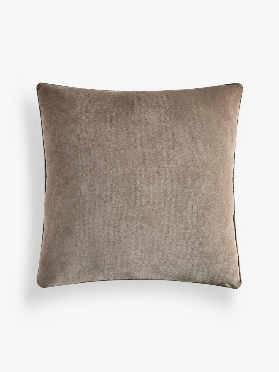 Next Latte 59 x 59cm Soft Velour Cushion New
