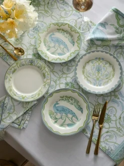 Laurence Llewelyn-Bowen Multi Palm Court Porcelain Side Plate Set Clearance