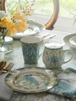 Laurence Llewelyn-Bowen Multi Palm Court Porcelain Side Plate Set Clearance