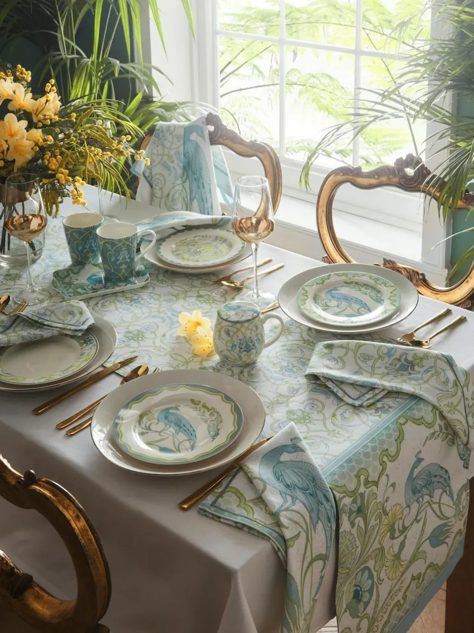Laurence Llewelyn-Bowen Multi Palm Court Porcelain Side Plate Set Clearance