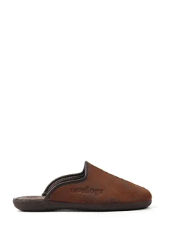 Lazy Dogz Blue Tees II Slip On Mule Slippers Brown Best