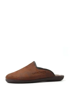 Lazy Dogz Blue Tees II Slip On Mule Slippers Brown Best