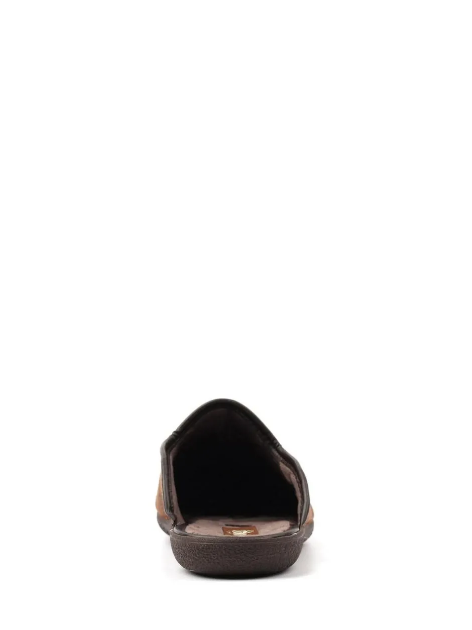 Lazy Dogz Blue Tees II Slip On Mule Slippers Brown Best