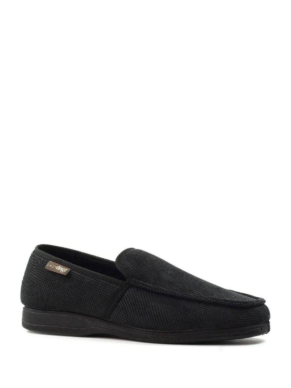 Lazy Dogz Dylan Full Black Slippers Outlet