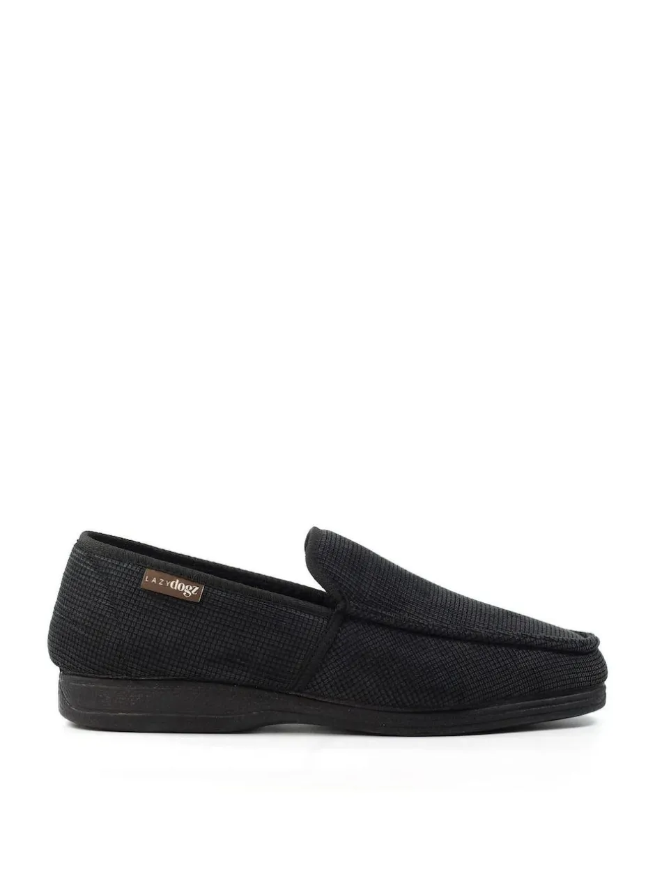 Lazy Dogz Dylan Full Black Slippers Outlet