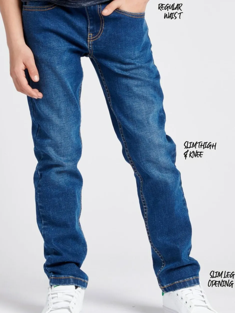 Lee Luke Slim Fit Jeans Mid Blue Discount