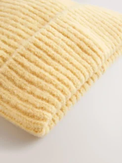 Next Lemon Yellow Fluffy Beanie (1-16yrs) Discount