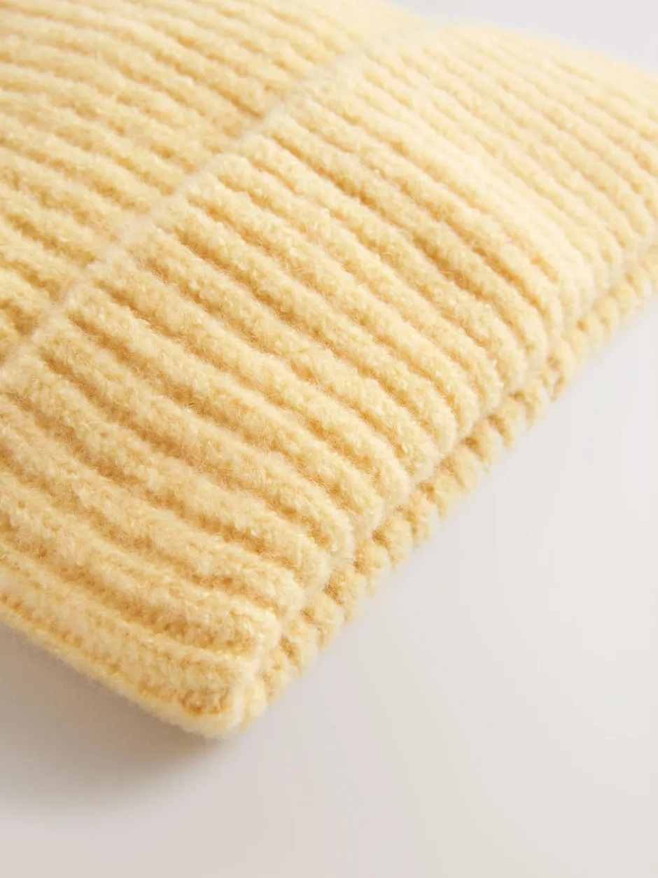 Next Lemon Yellow Fluffy Beanie (1-16yrs) Discount