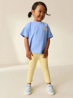 Next Lemon Yellow Jersey Leggings (3mths-7yrs) Clearance