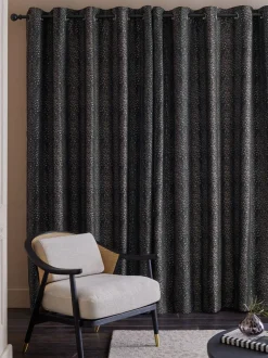 Next Jacquard Eyelet Lined Curtains Leopard Print Outlet