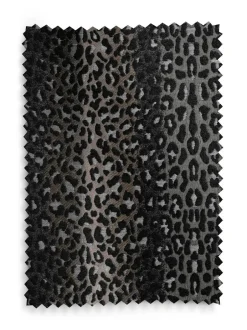 Next Jacquard Eyelet Lined Curtains Leopard Print Outlet