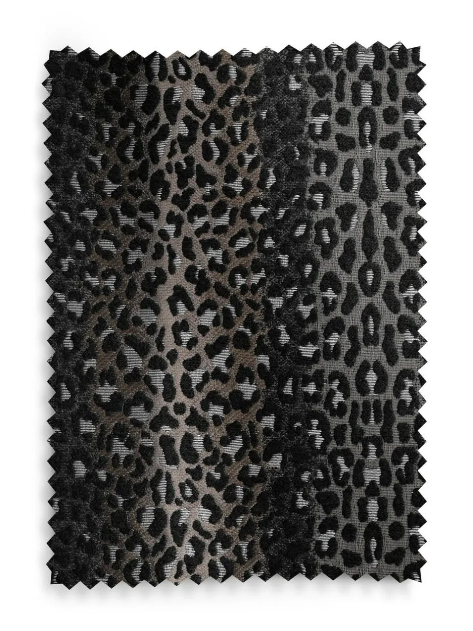 Next Jacquard Eyelet Lined Curtains Leopard Print Outlet