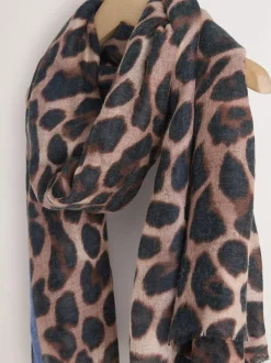 Next Leopard Print Lightweight Scarf Hot