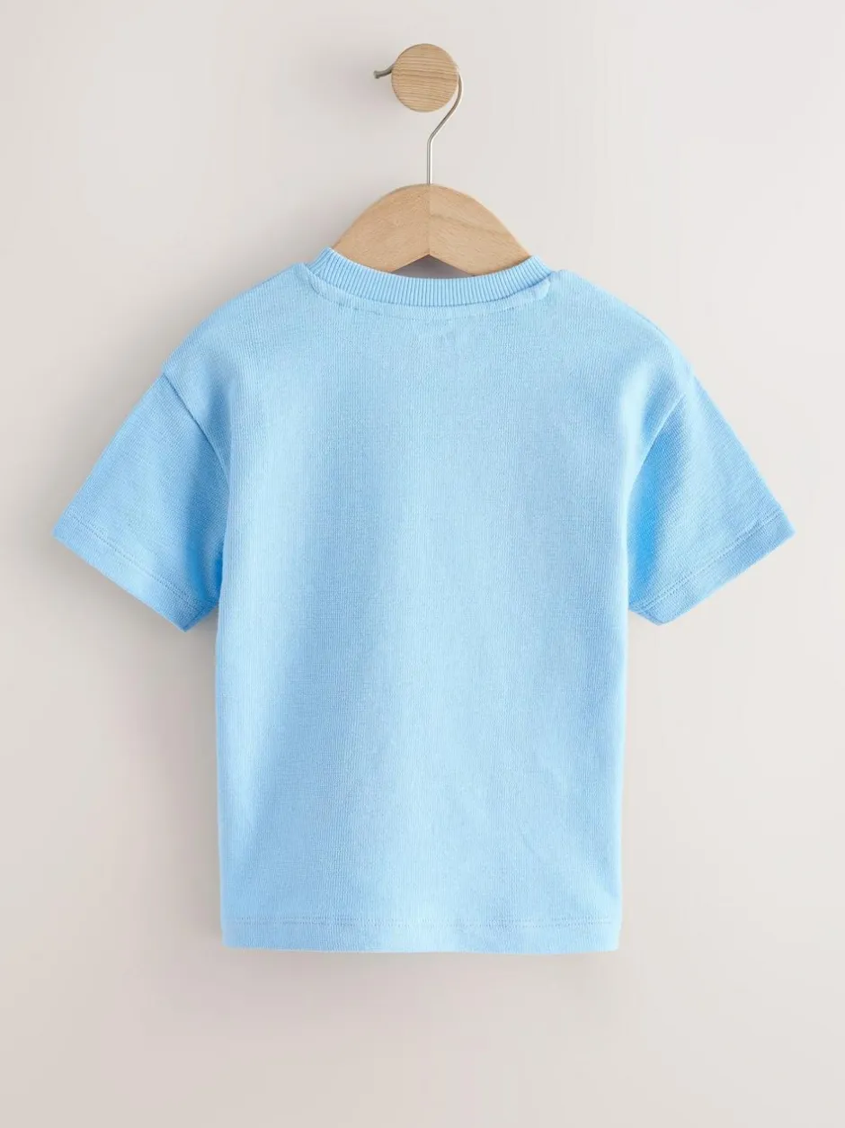 Next Light Blue Breakfast Trio Short Sleeve Appliqué T-Shirt (3mths-7yrs) Best