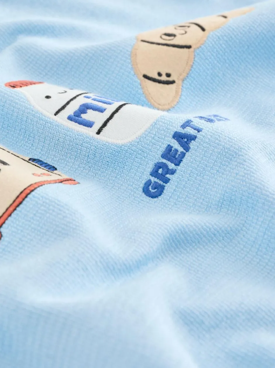 Next Light Blue Breakfast Trio Short Sleeve Appliqué T-Shirt (3mths-7yrs) Best