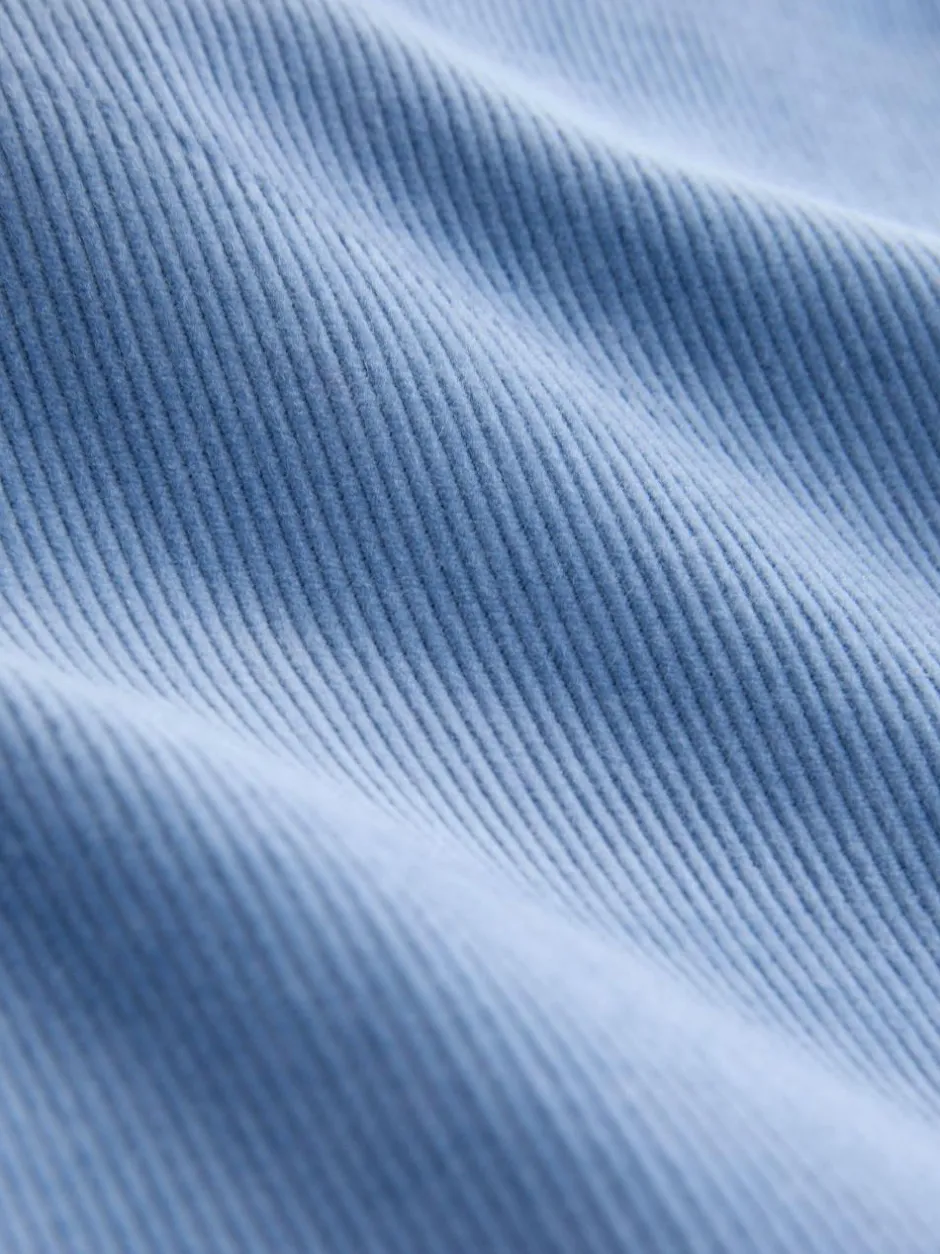 Next Cord Wide Leg Trousers Light Blue