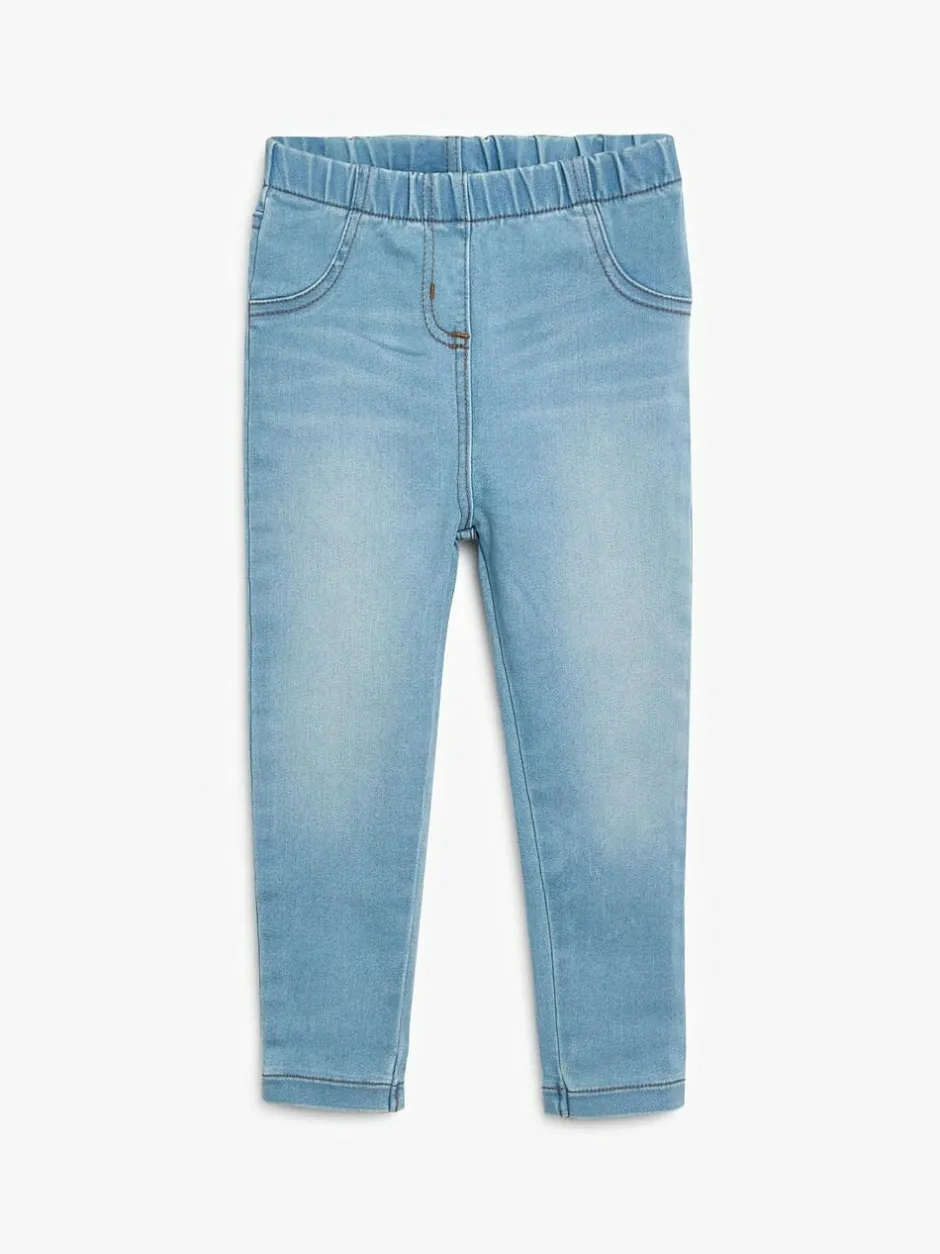 Next 1 Pack Elasticated Waist Jeggings (3mths-7yrs) Light Blue Denim Online